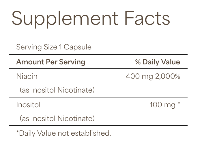 Vitamina B-3 Inositol Nicotinato 500mg
