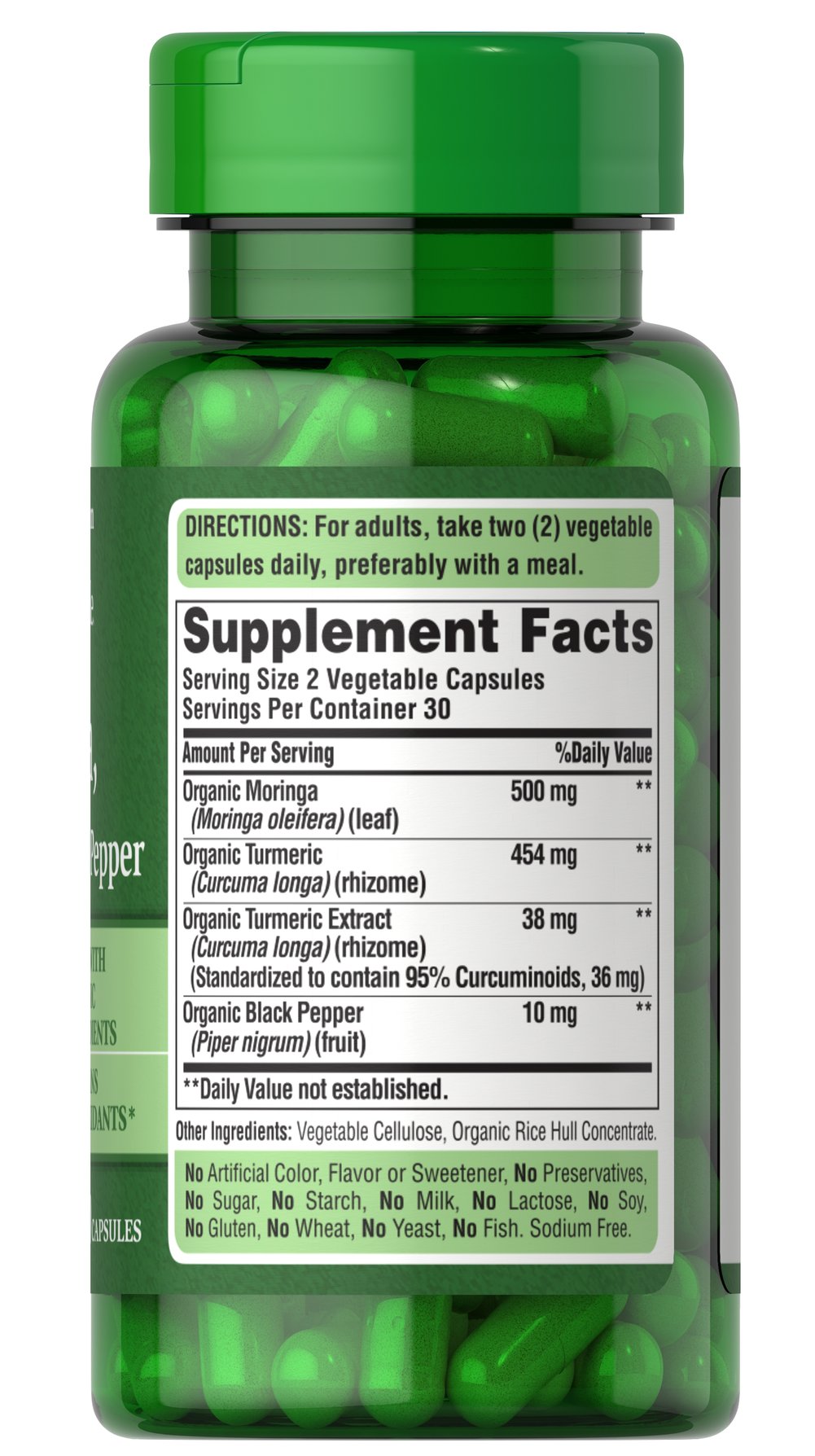 Moringa, Curcuma y Pimienta Negra