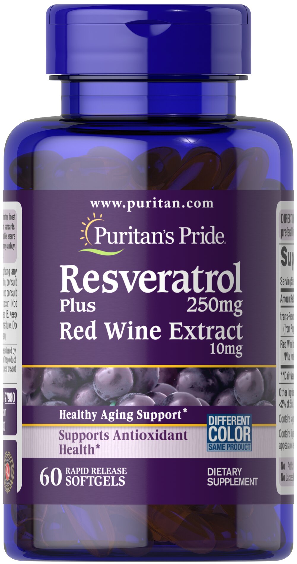 Resveratrol 250mg & Extracto de Vino Tinto