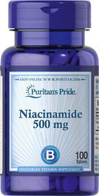 Vitamina B-3 Niacinamida 500mg