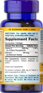 Vitamina E 400 IU & Selenio 50mcg