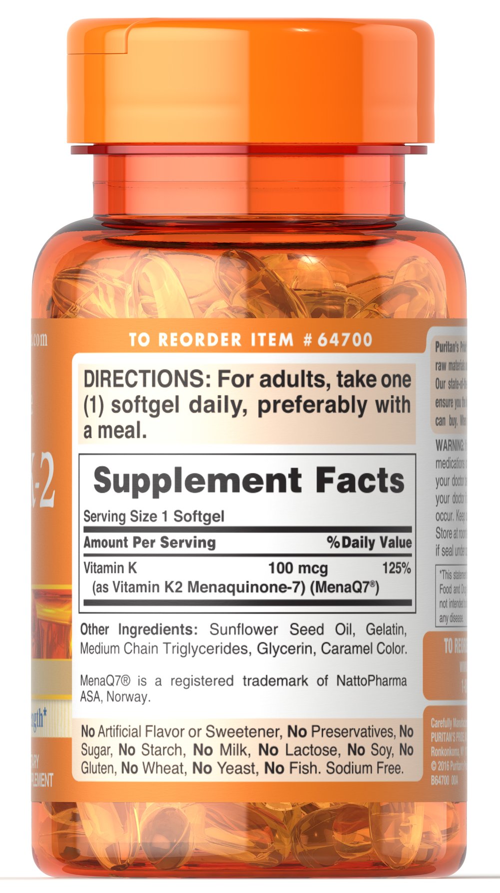 Vitamina K2 100mcg